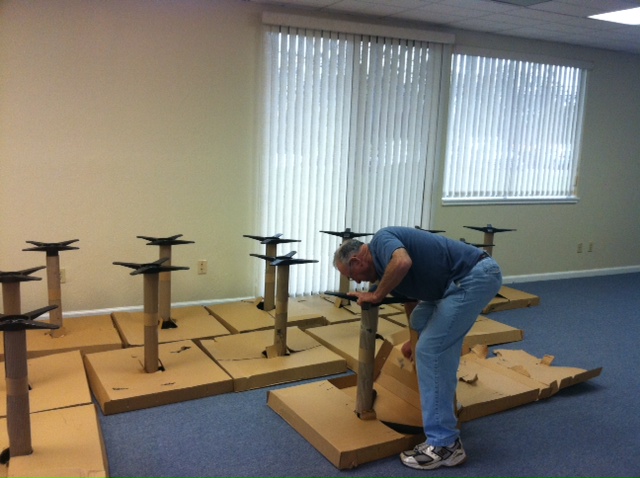 Lorin Waxman unpacking