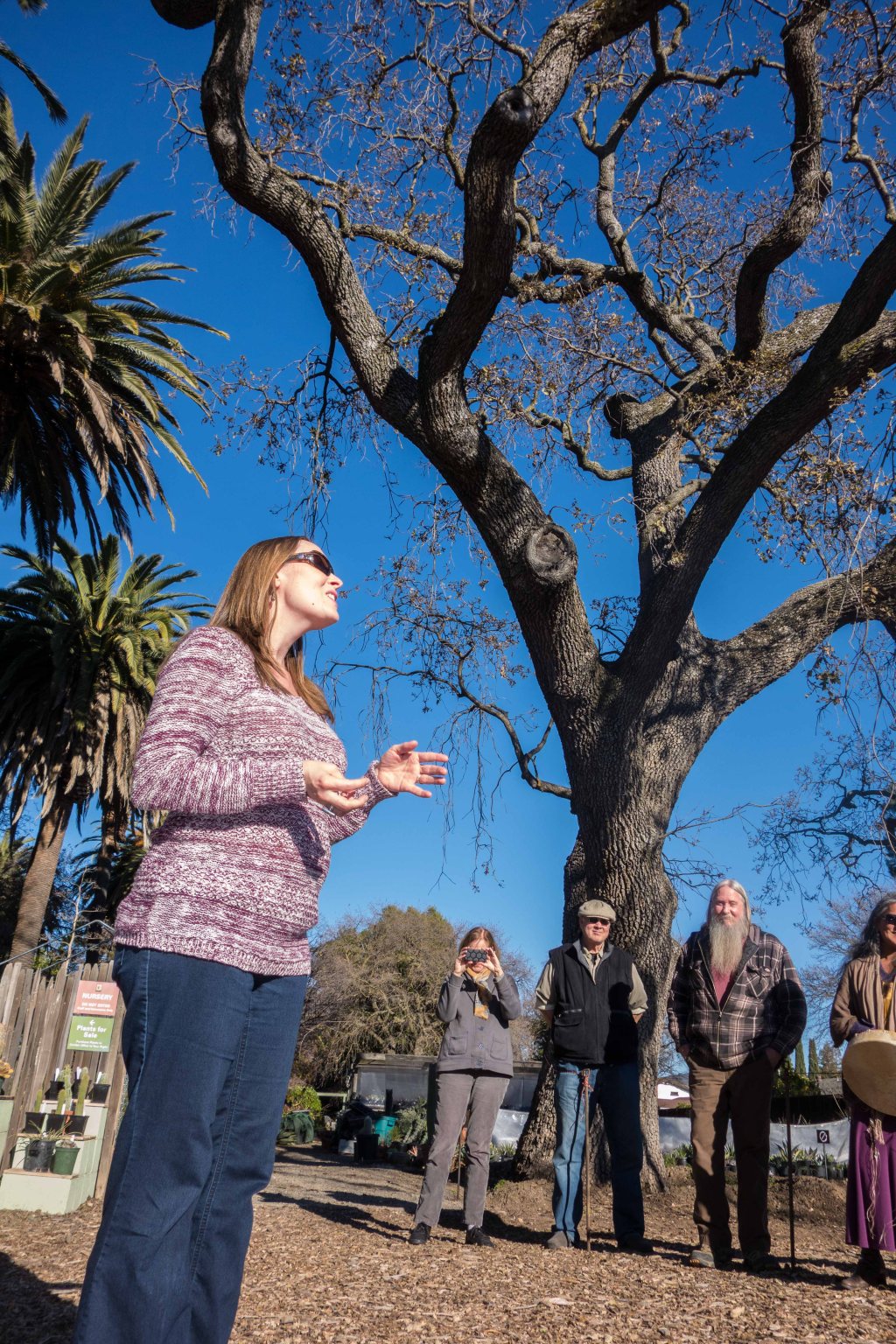 Becky Rice Harrington came out of retirement to speak.