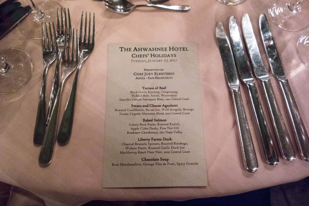 Quite a place setting.