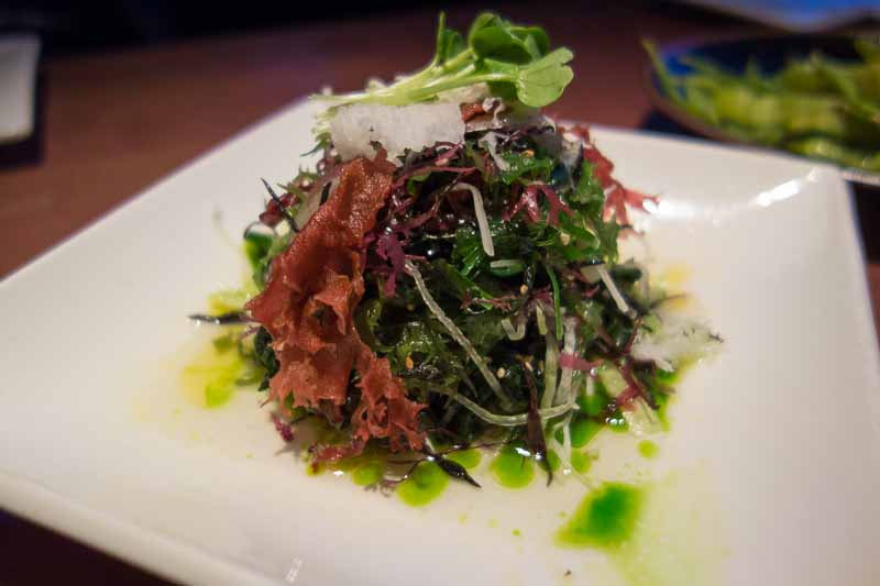 Seaweed, cucumber and avocado