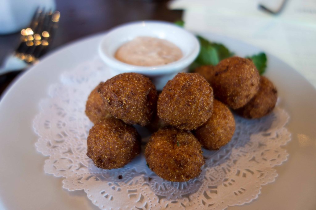 Somebody's idea of hushpuppies.  Not mine.