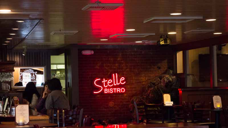 The interior is modern yet warm.