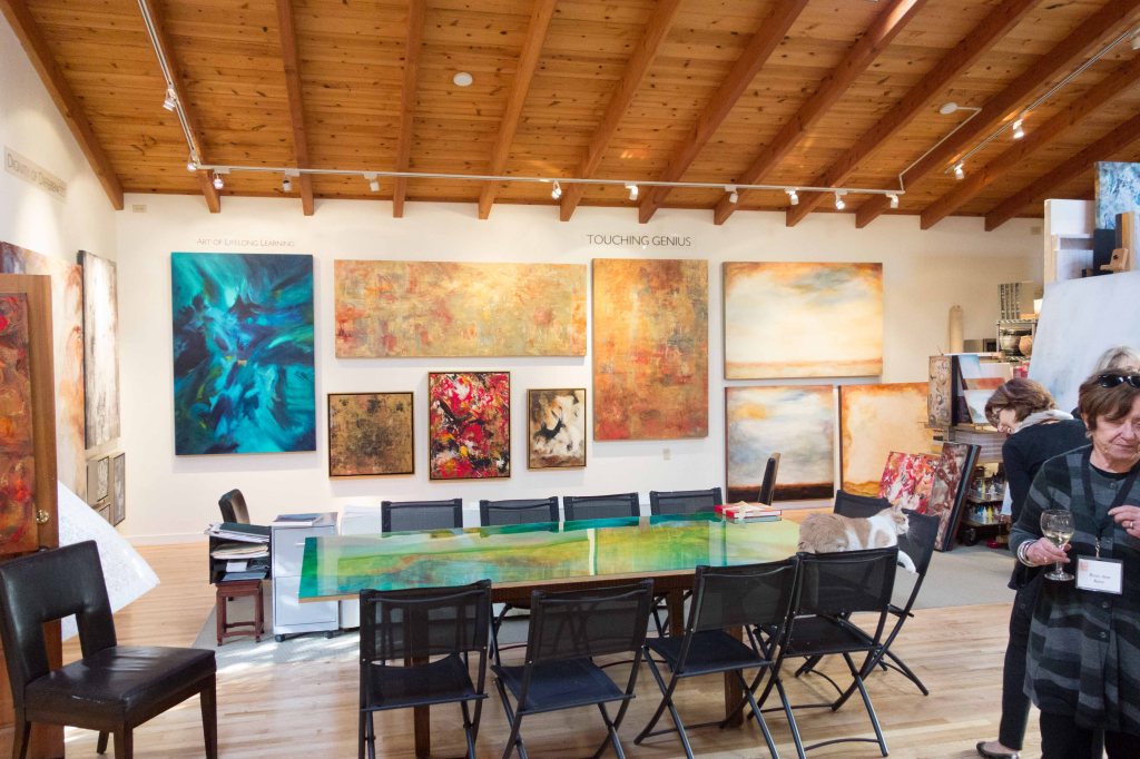 The other side f the room. 