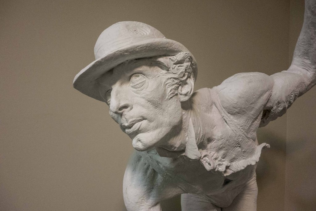 A considerably larger than life size piece--the artistry is magnificent.