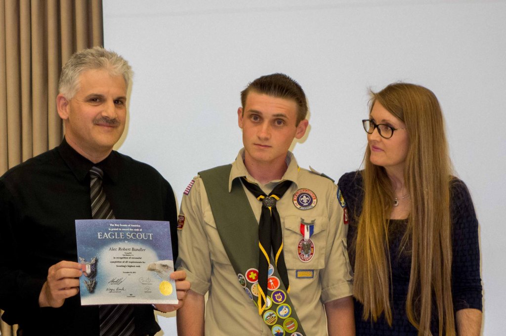 David, Alec and Melinda Bandler,