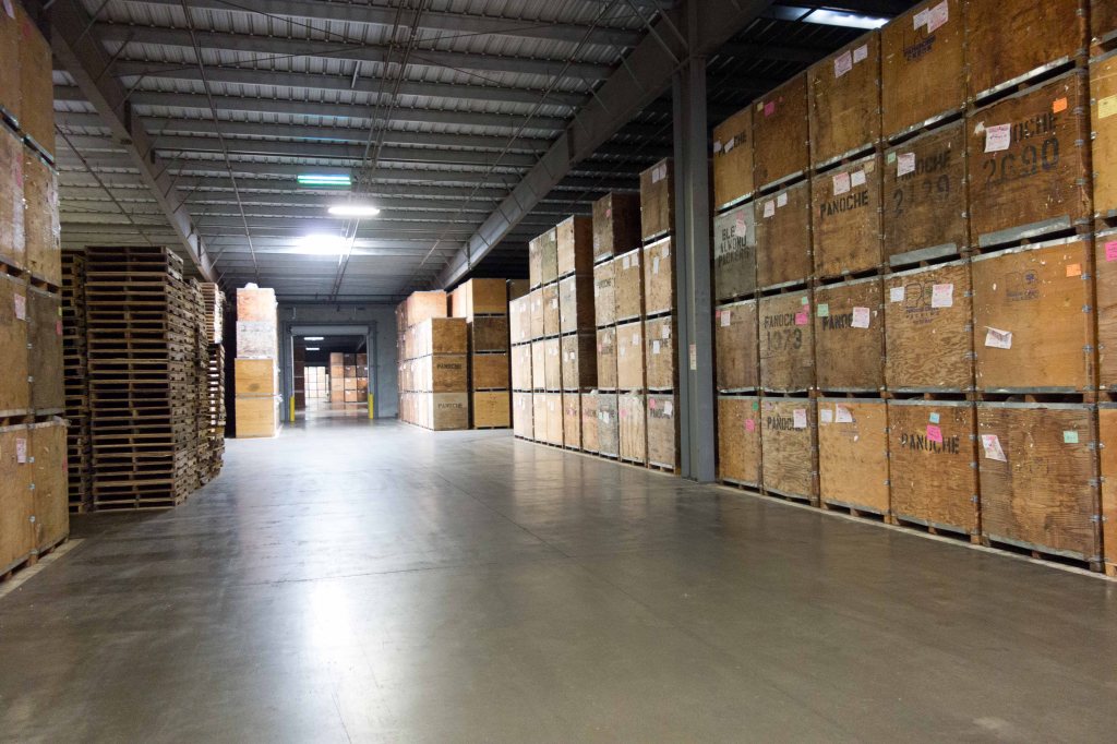 Rows and rows and rows of boxes.