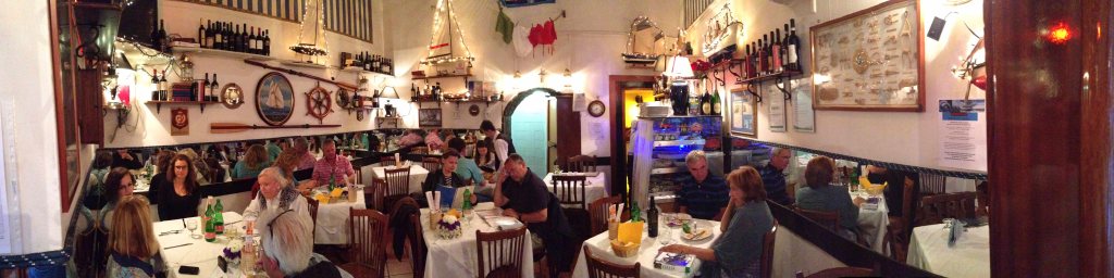 A panoramic photo of the entirety of this tiny restaurant.  