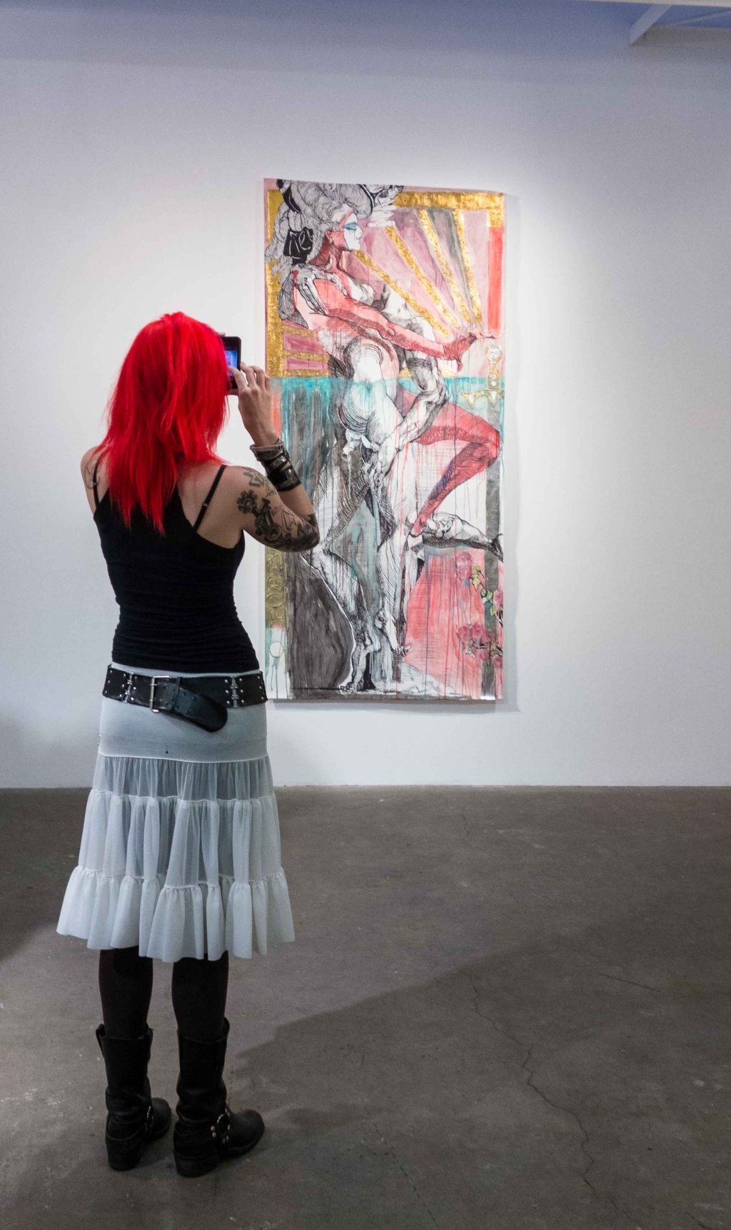 The people watching is always as good as the art.  Sometimes better........