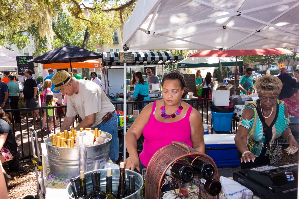 Pouring the mimosas all day for $10.