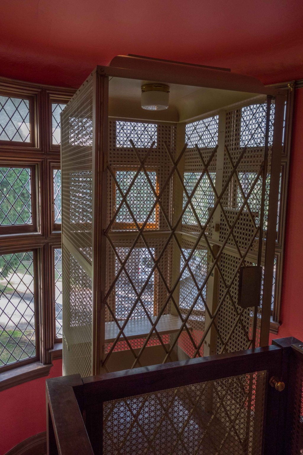 An elevator was installed in the 30's as the owners aged.