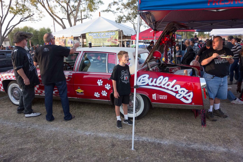 The word fan is derived from fanatic.  It may have been coined in Fresno. 