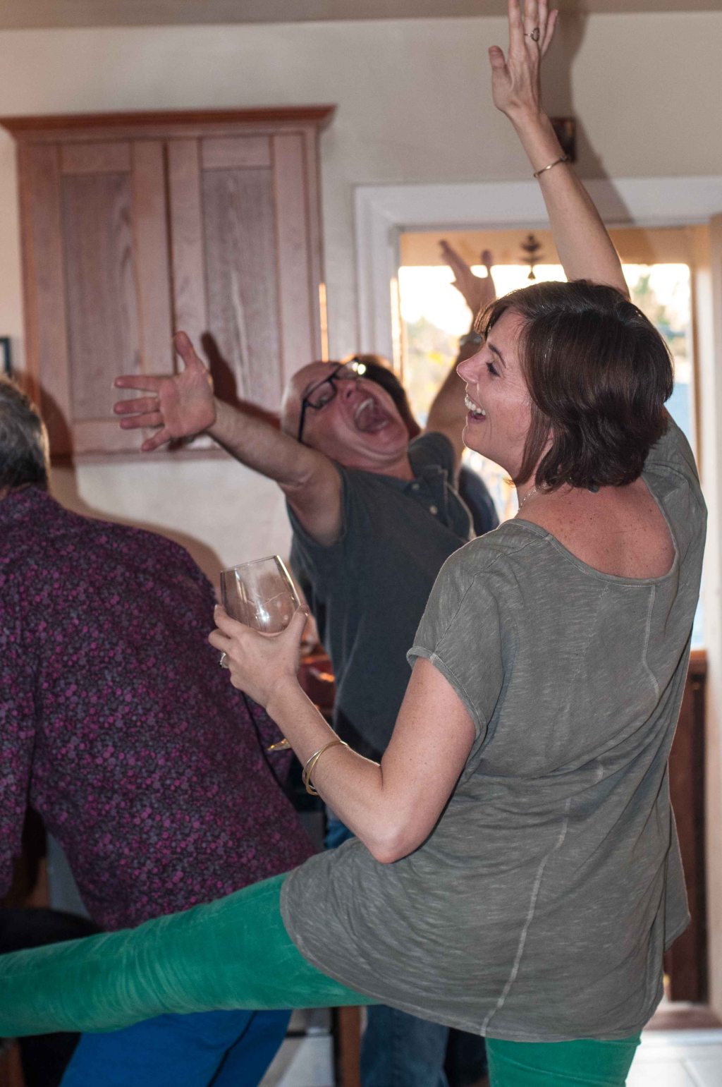 Celebrating the day.