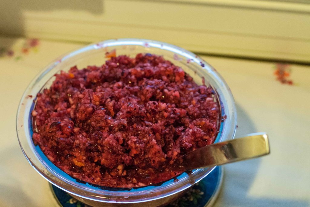 The modern version of cranberry sauce.