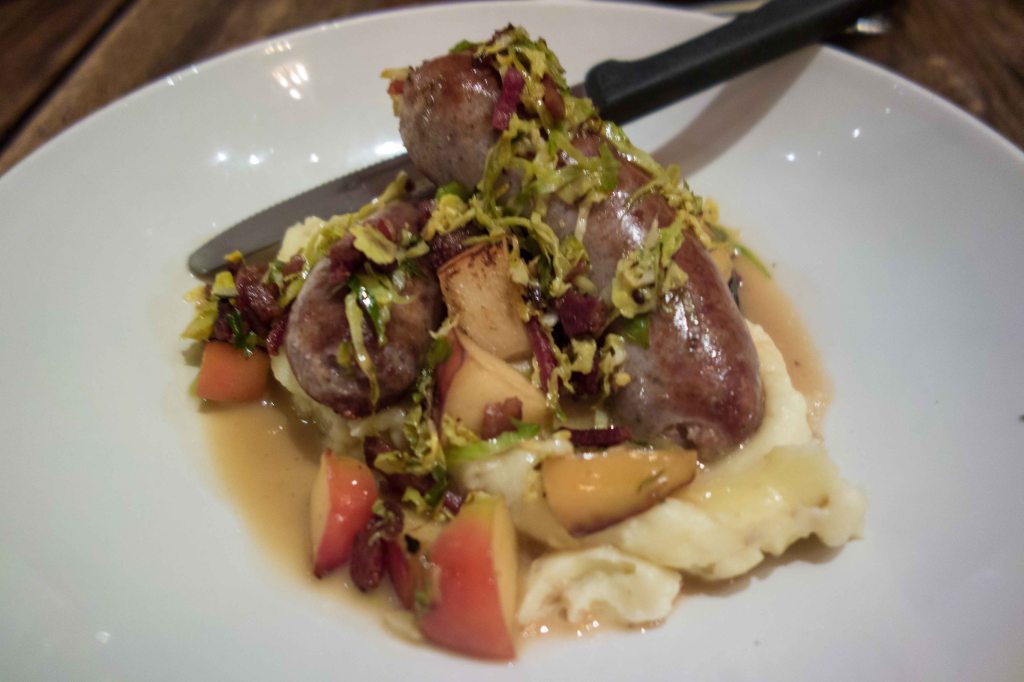 Better bangers and mash than I've had in England