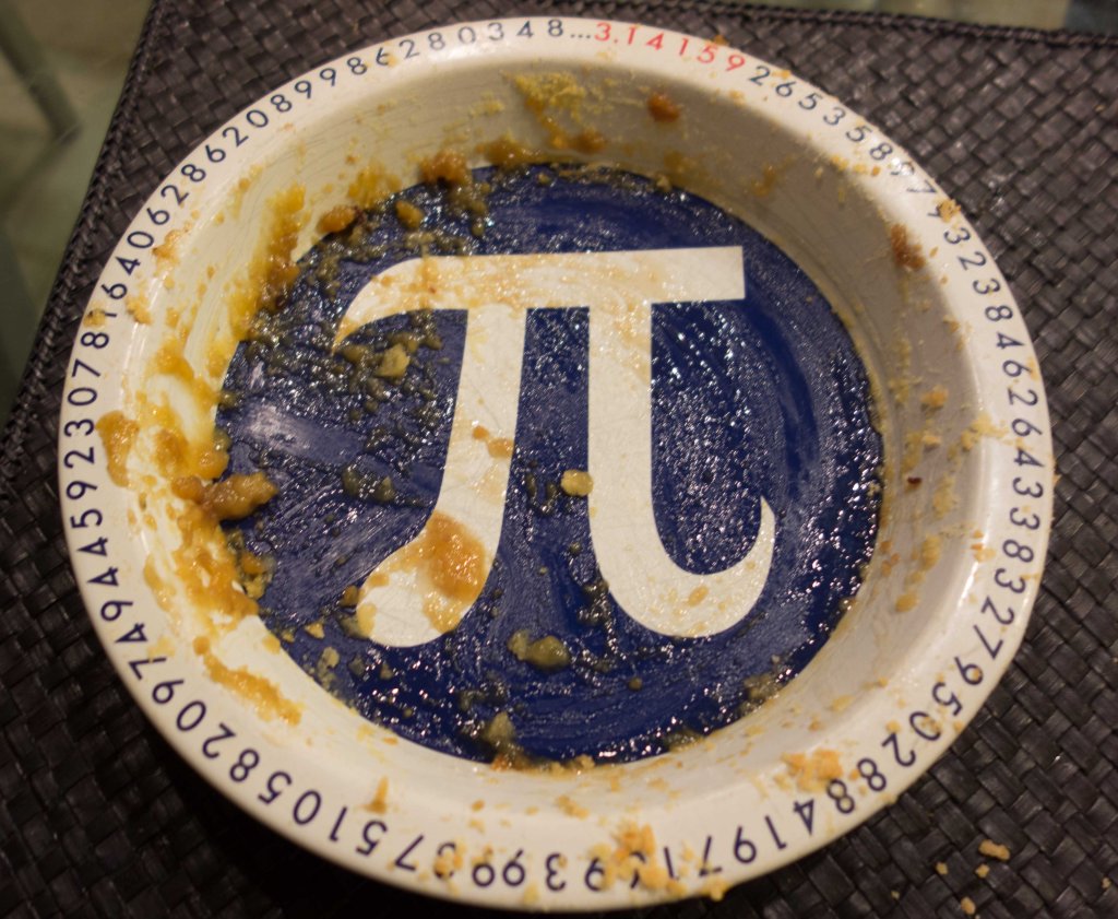 Nancy's personal Pi plate
