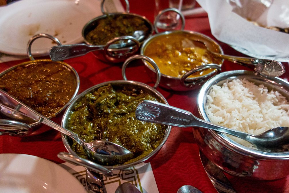Lots of curry and rice
