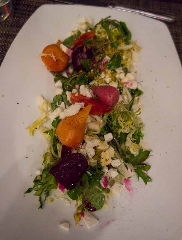 Very interesting treatment of the beets.