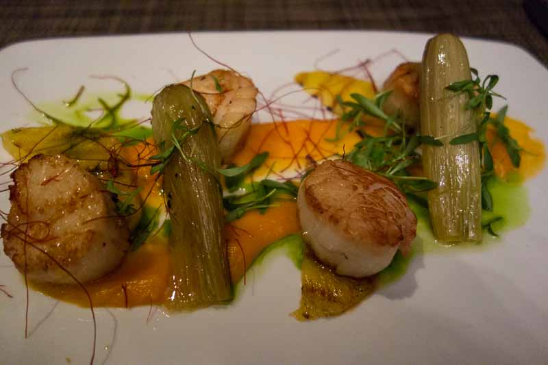 The scallop dinner