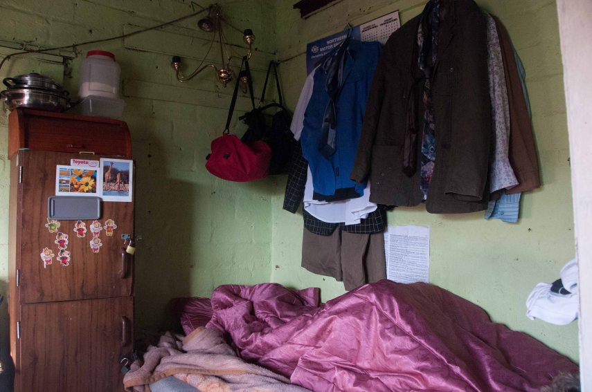 This is about one third of the room.  The bath is down the hall.  The running water is down the hall.