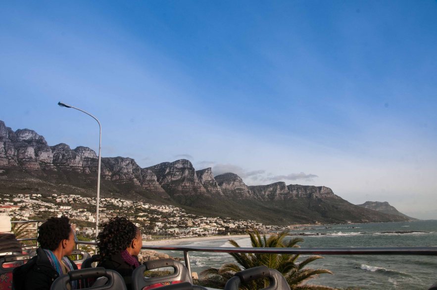Looking south towards the coastline and the Twelve Apostles