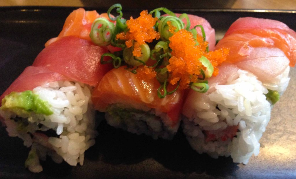 This is a rainbow roll.