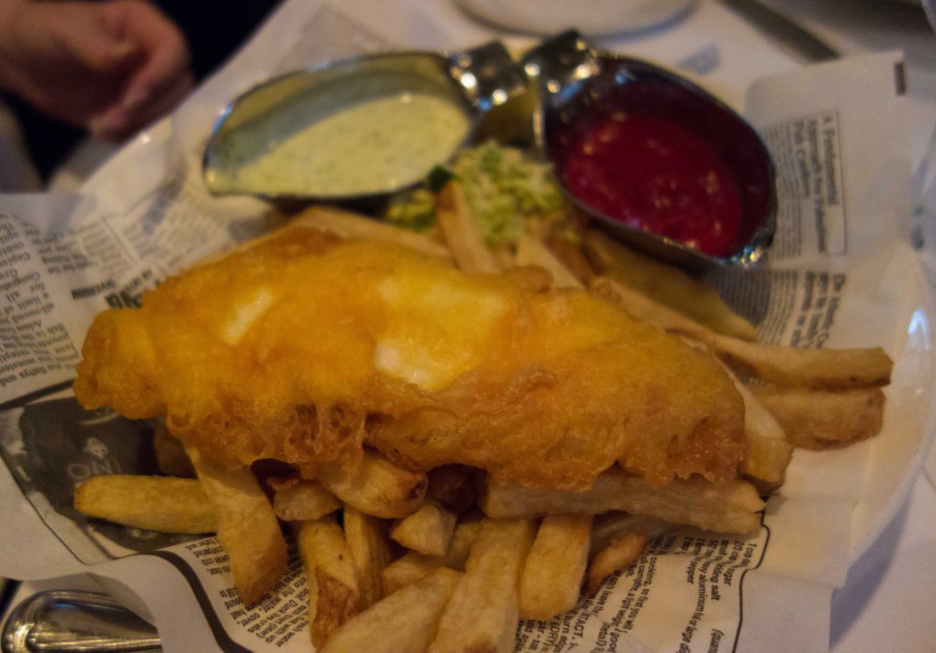 Fish and chips that wouldn't make it in London