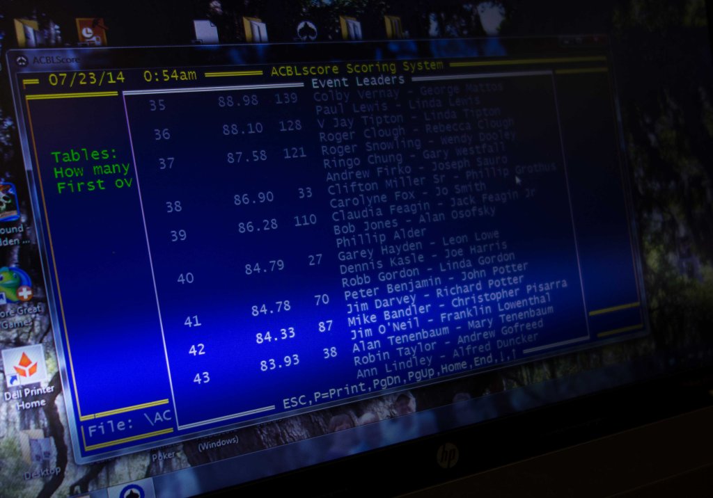 The magic bits on the director's screen.  We're in the big time, if only the small end of it.