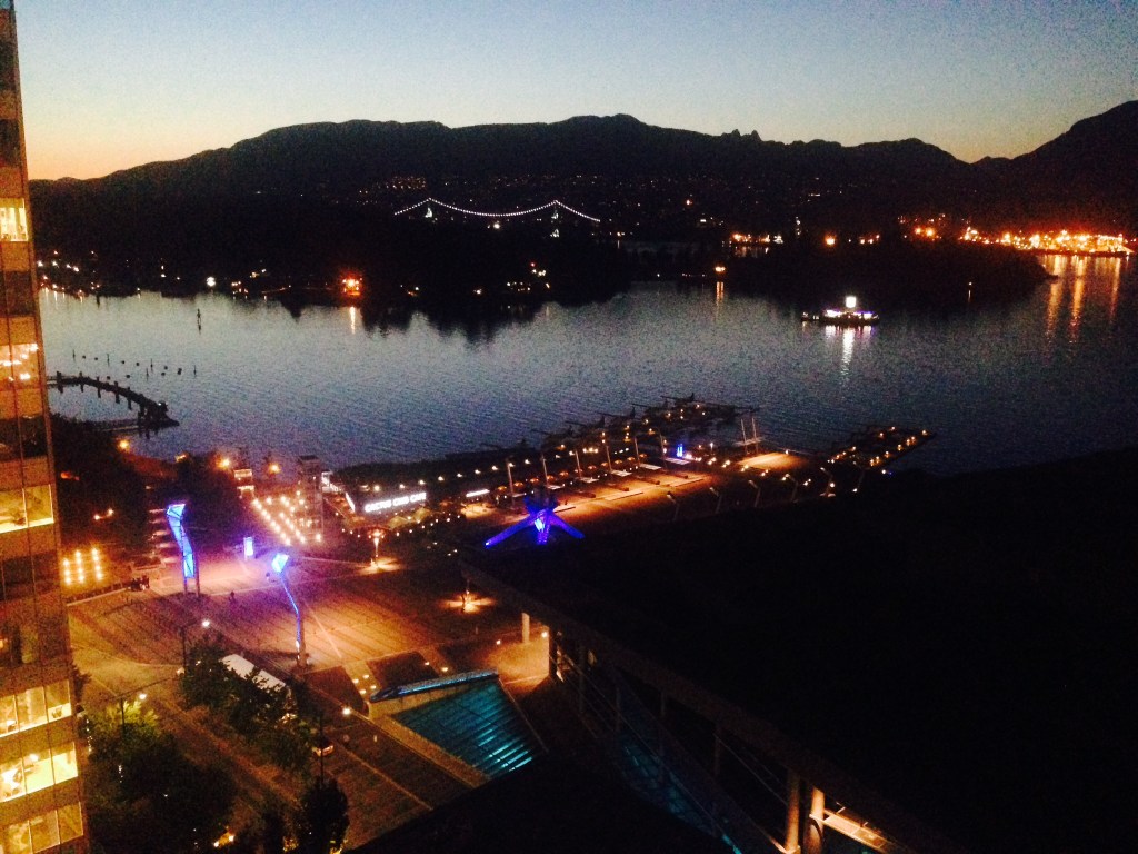 From the 20th floor balcony after 10 at night.