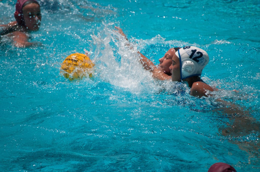 Chasing down the ball.