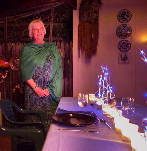 Kirsten's friend Jan not only helped with the food but plays guitar and sang Happy Birthday, too.