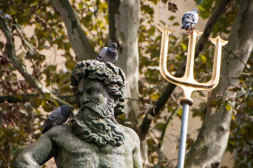 Why not a sea god near a river?