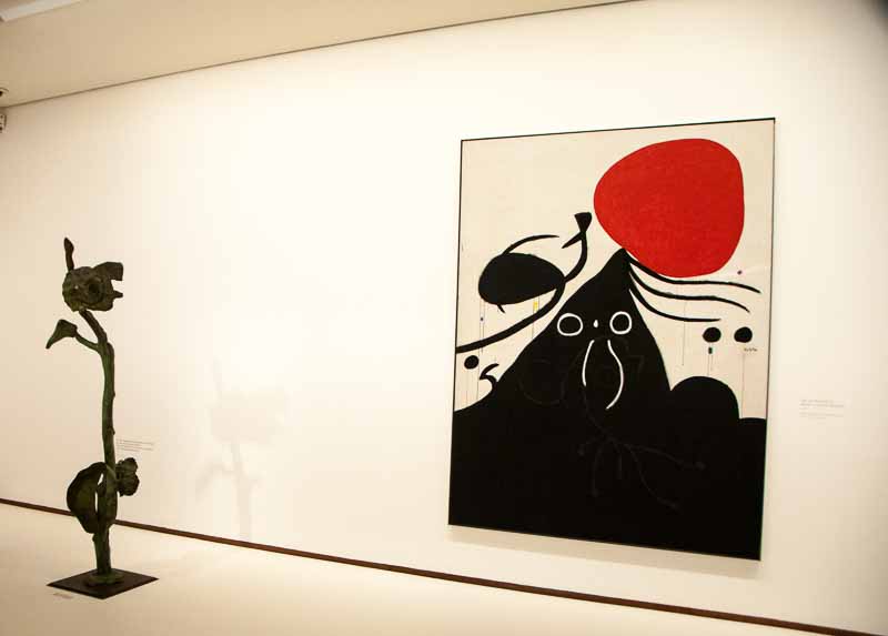 Miro painting and sculpture.