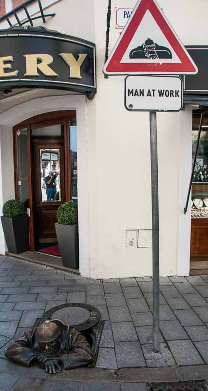 Not exactly "working", is he?