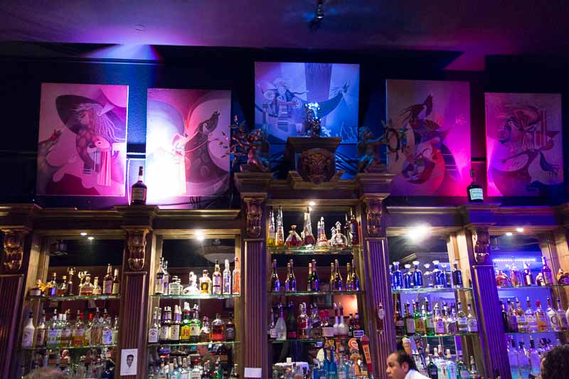 The bar at Cafe Anton