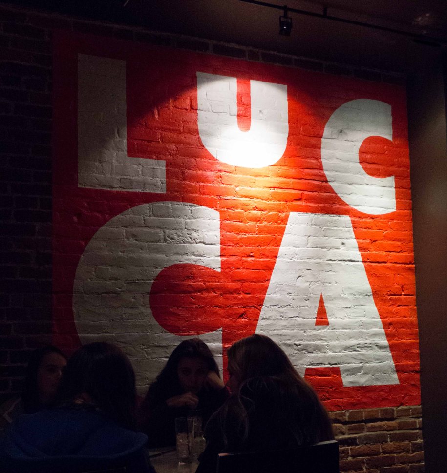 Just to make sure you don't forget where you're eating.