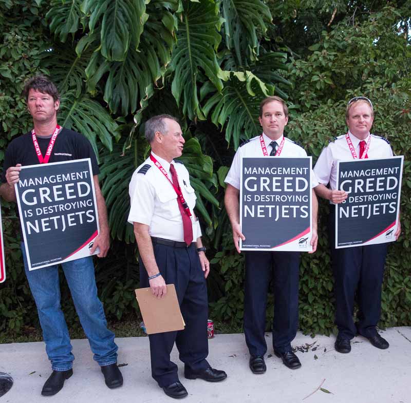 A pretty high class of union pickets.