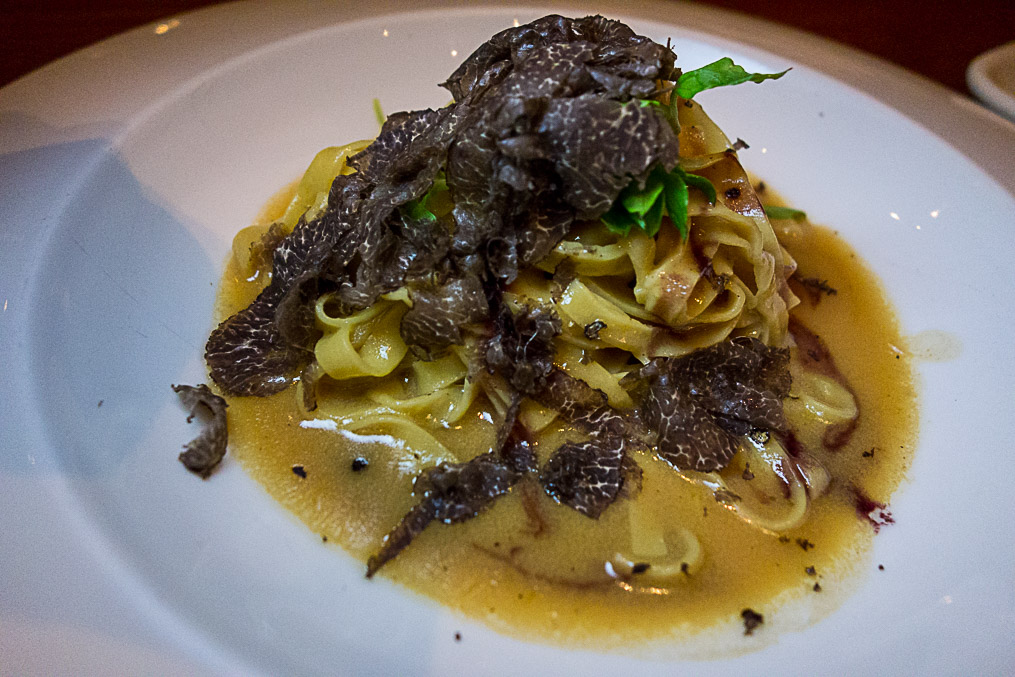 Tagliatelle with shaved truffles