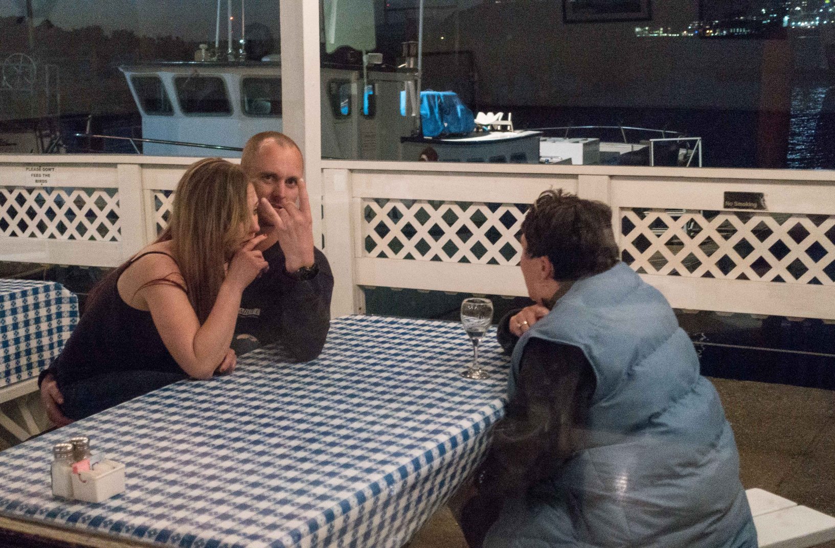 He doesn't look like he's loving this conversation.