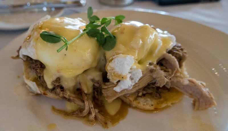 Eggs Benedict New Orleans style.