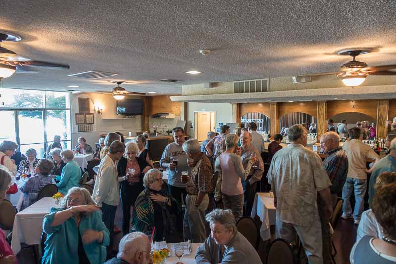 Socializing before dinner