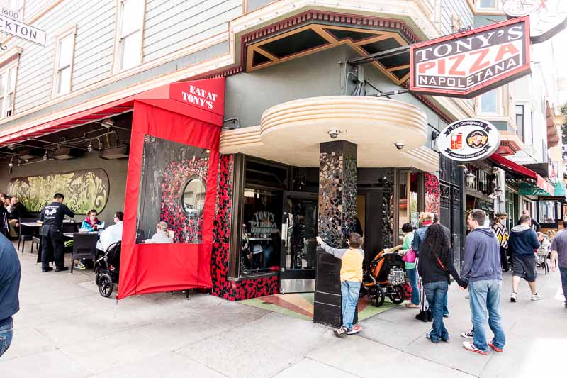 Tony's Pizzaria, right on the square.