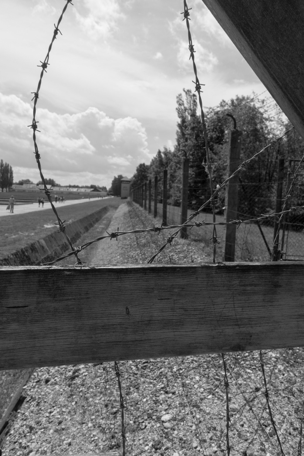 Ditch and fence, just a part of the security system