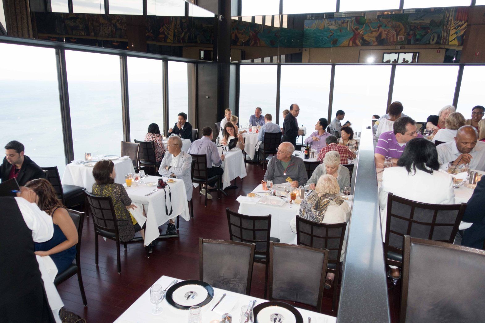 Their definition of one table from the window