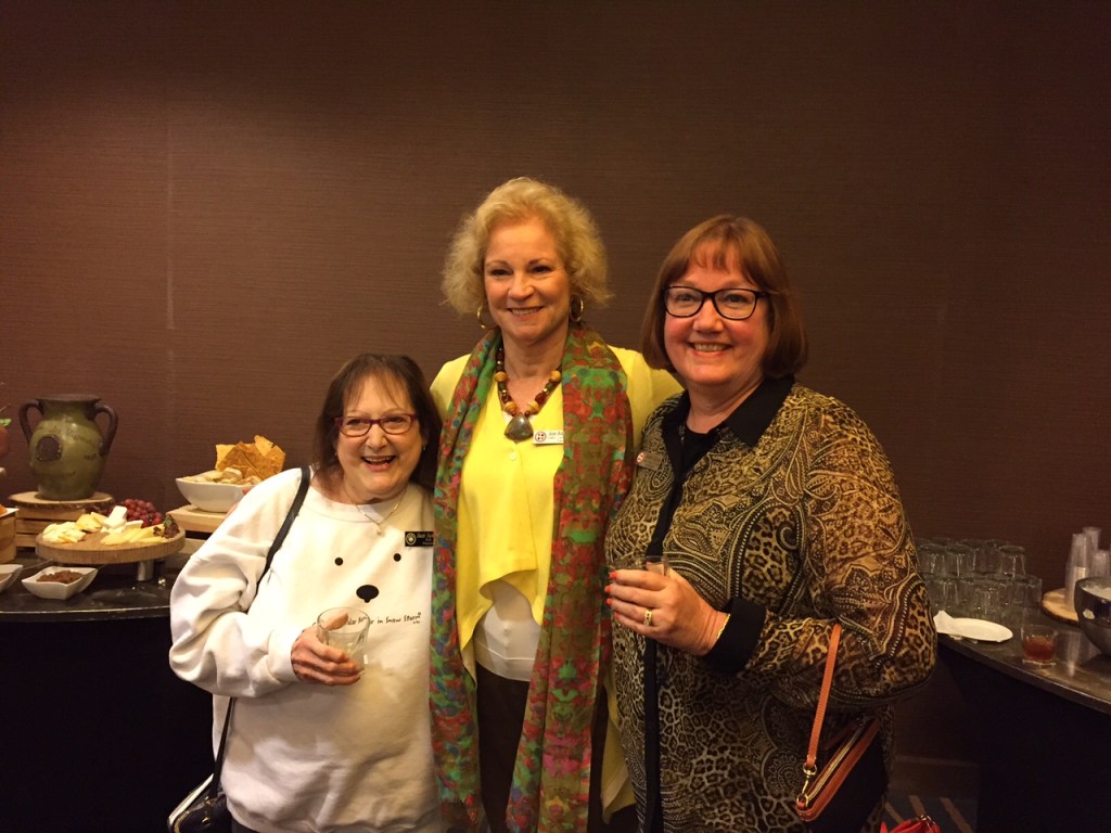 ACBL President Suzi Subeck, Ann Hollingsworth and Jacky Zayak