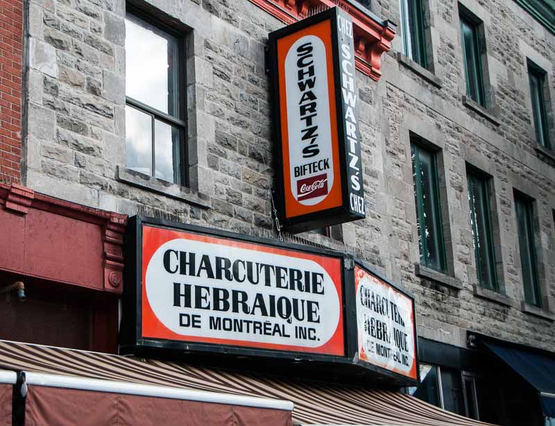 Schwartz's Deli, the most famous in town.