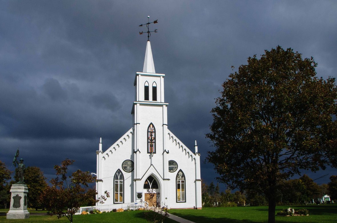 This church looks like it was created on a Hollywood set.