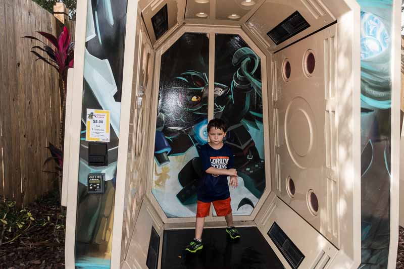 This is a mini-wind tunnel for wet kids.  $5 for 3 1/2 minutes