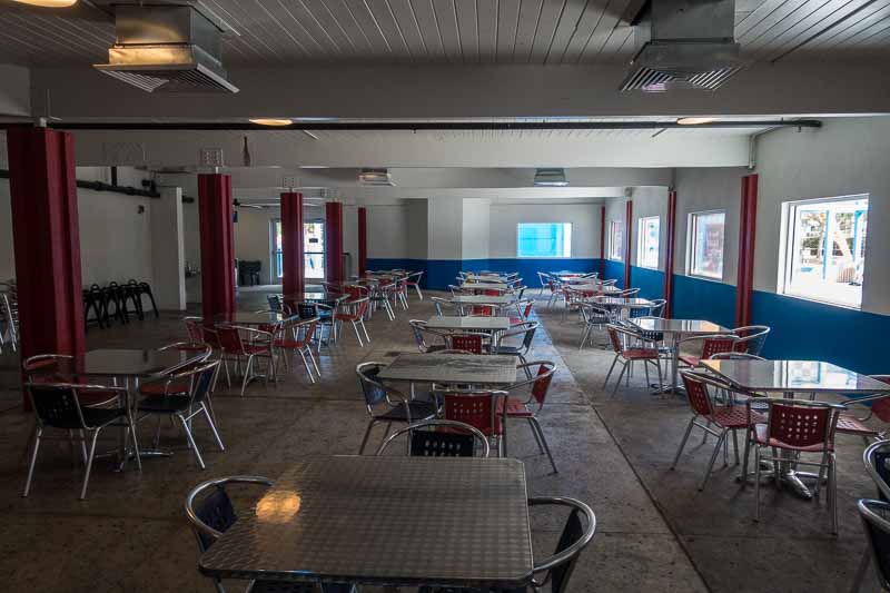 You could shoot a cannon through here.