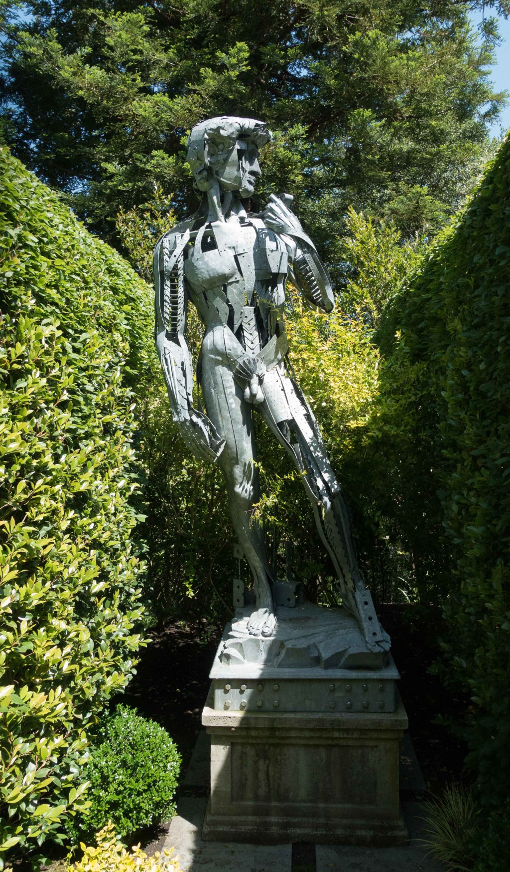 A full size David created out of Simpson products.