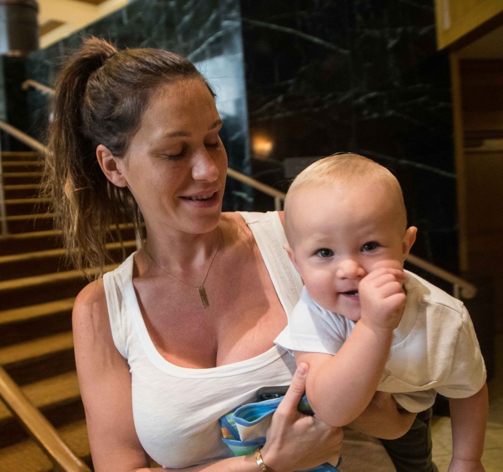 My friend Holden with his nanny, Christy